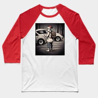 Hitch Hiker Santa Baseball T-Shirt